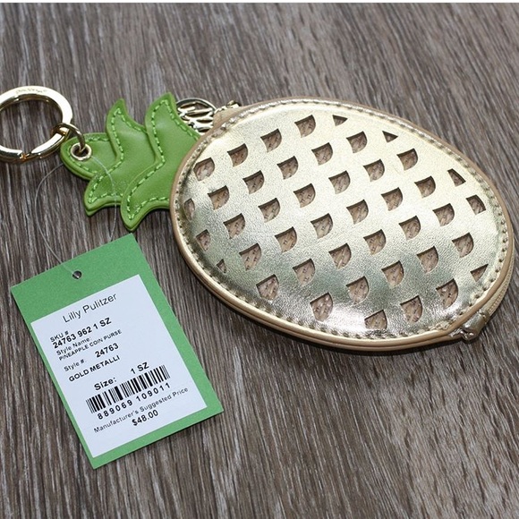 Lilly Pulitzer Pineapple Coin Purse NWT - Picture 7 of 8